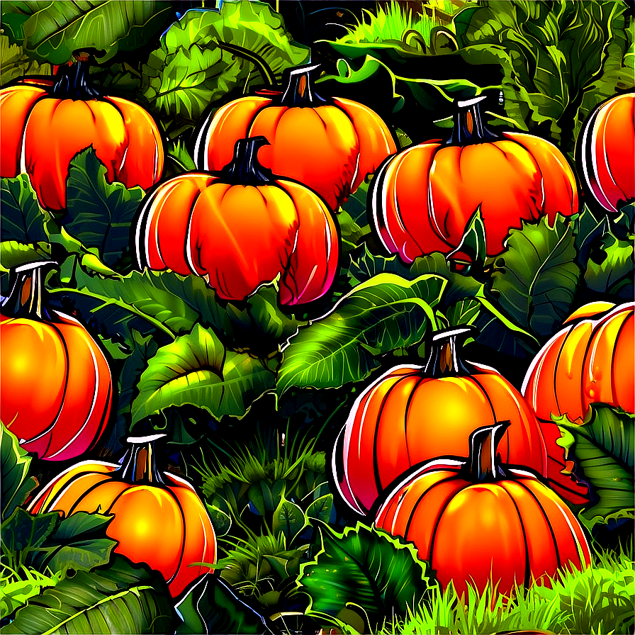 Pumpkin Patch Field Png Ofr