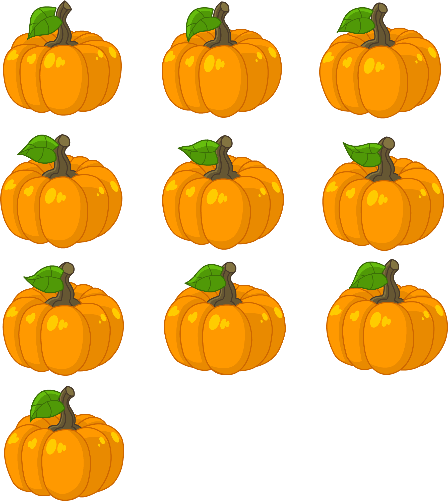 Pumpkin Pattern Background