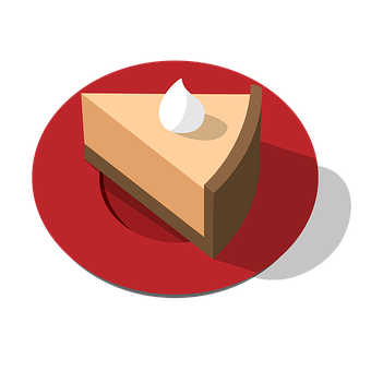 Pumpkin Pie Slice Illustration