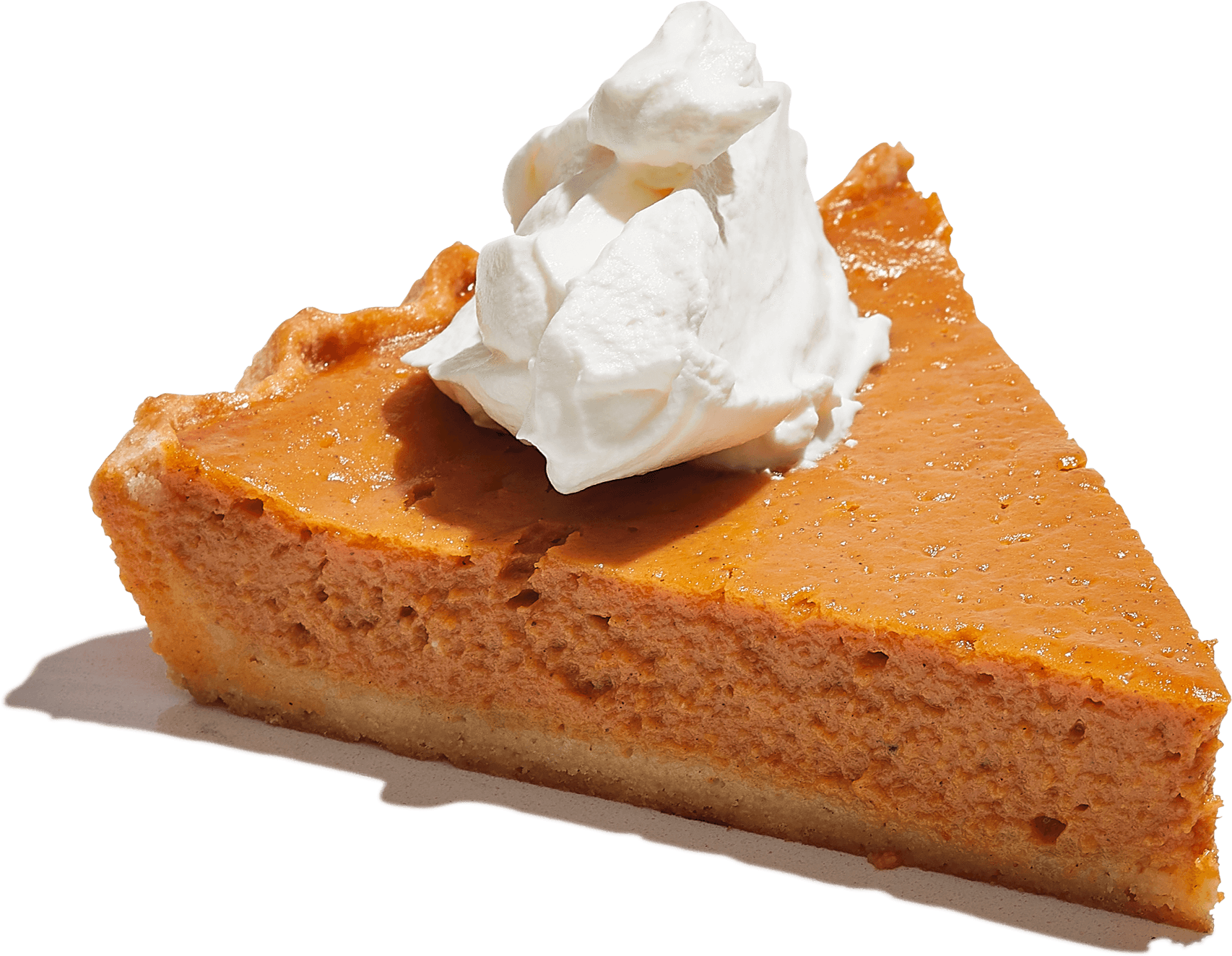 Pumpkin Pie Slice With Whipped Cream.png