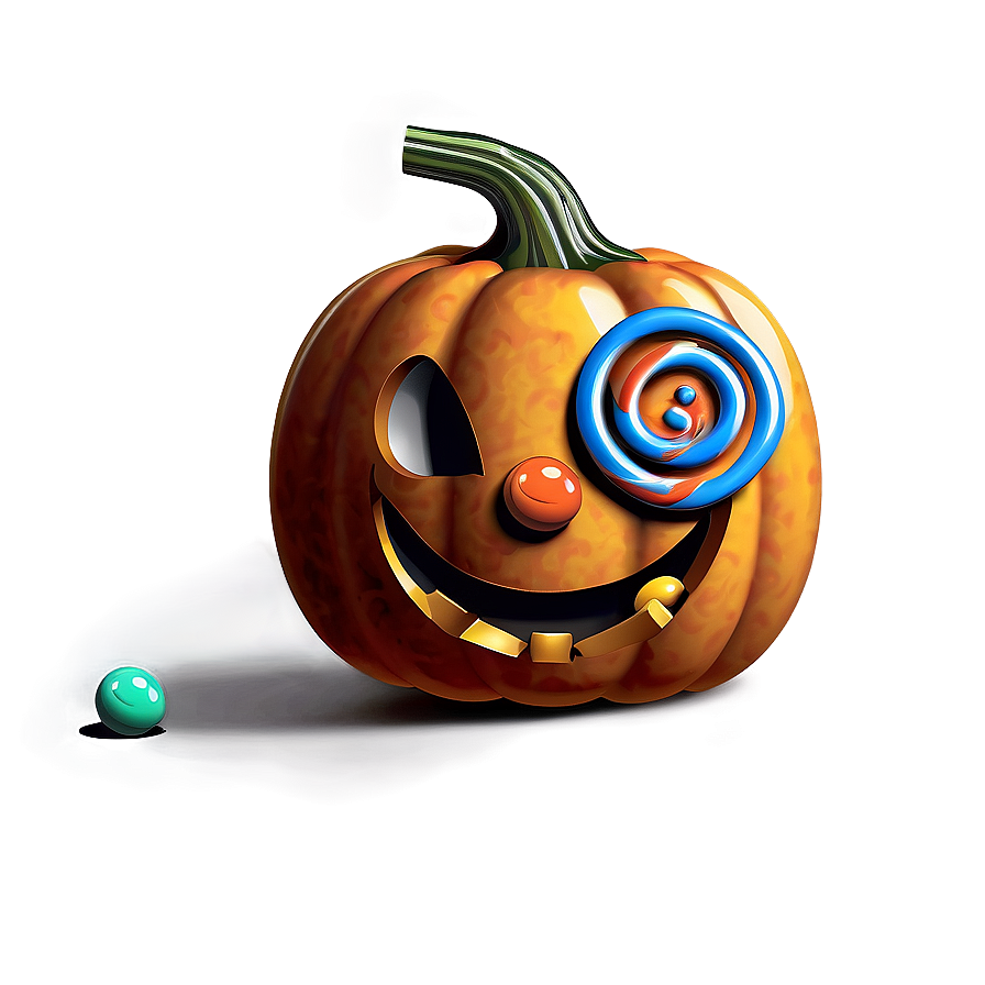 Pumpkin With Candy Png Cky58