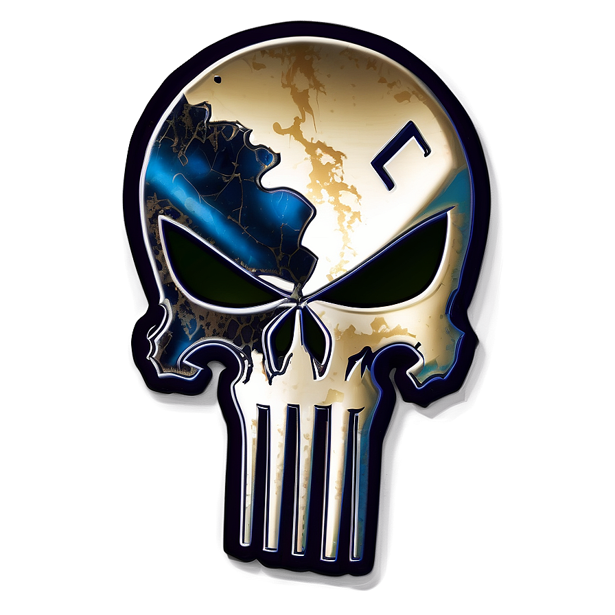 Punisher Skull Emblem PNG wqu PNG with transparent background