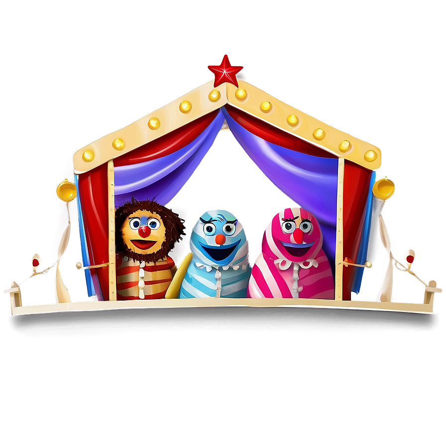 Puppet Theater Show PNG 06252024 PNG with transparent background