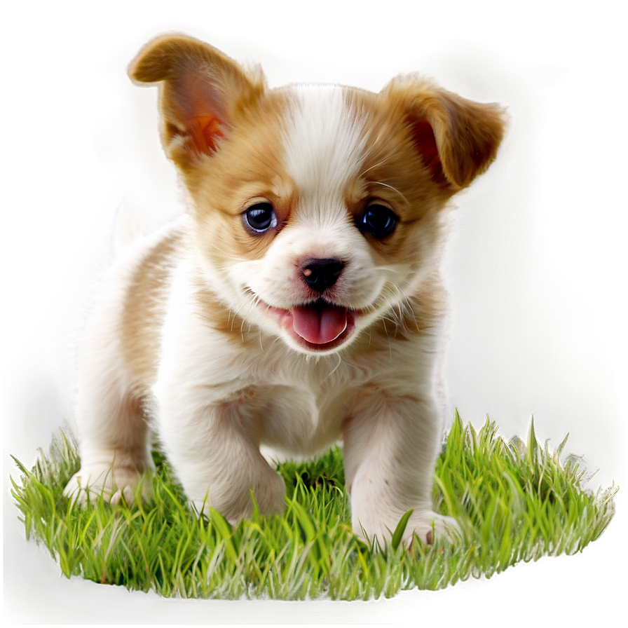 Puppy On Grass Png 13