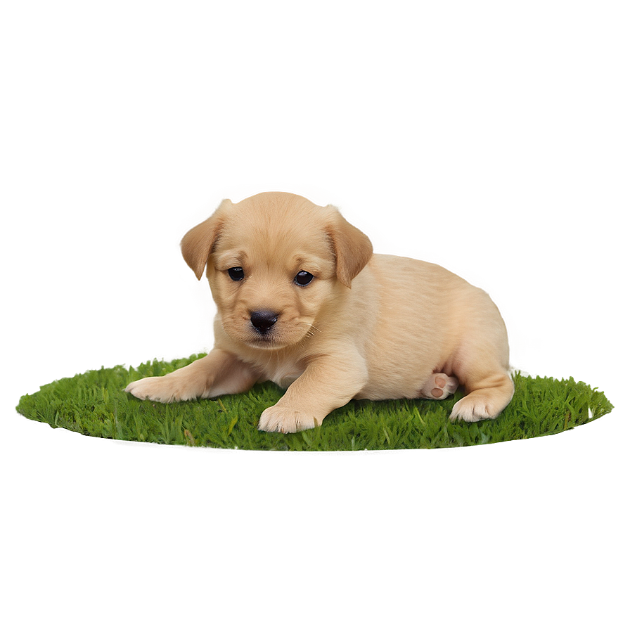 Puppy On Grass Png Ldb