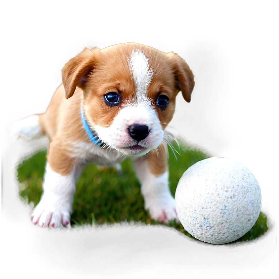 Puppy With Ball Png 05062024