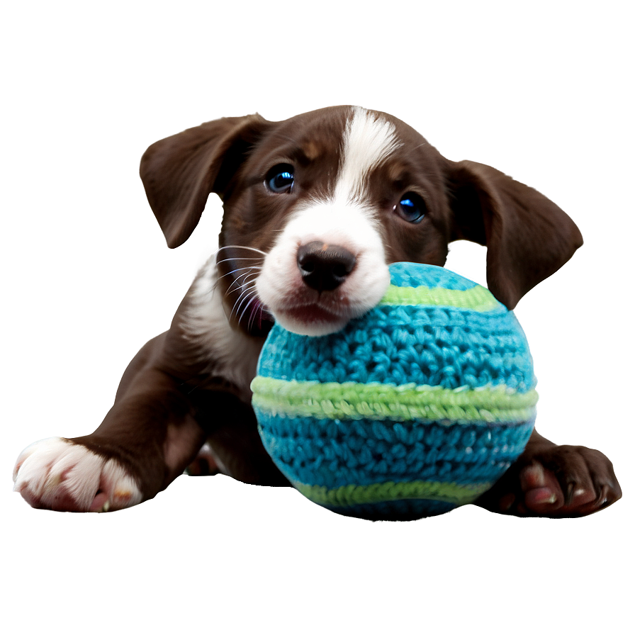 Puppy With Toy Png 17