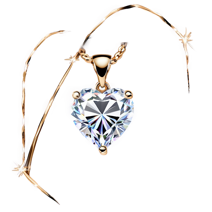 Pure Diamond Heart Elegance Png 06262024