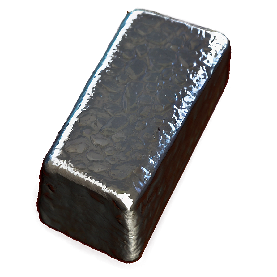 Pure Iron Ingot Png 06272024