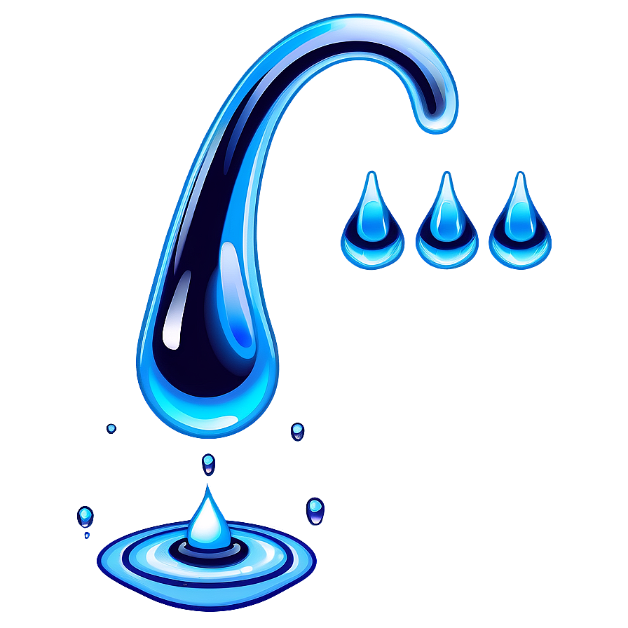 Pure Water Drop Illustration Png 06272024