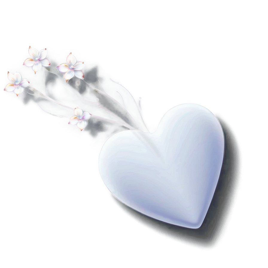 Pure White Heart Png 05232024