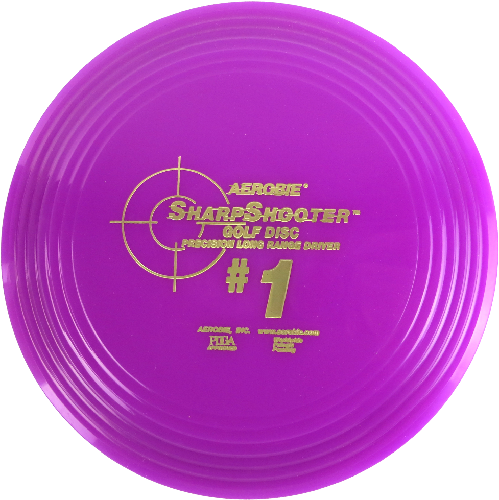 Purple Aerobie Sharpshooter Golf Disc