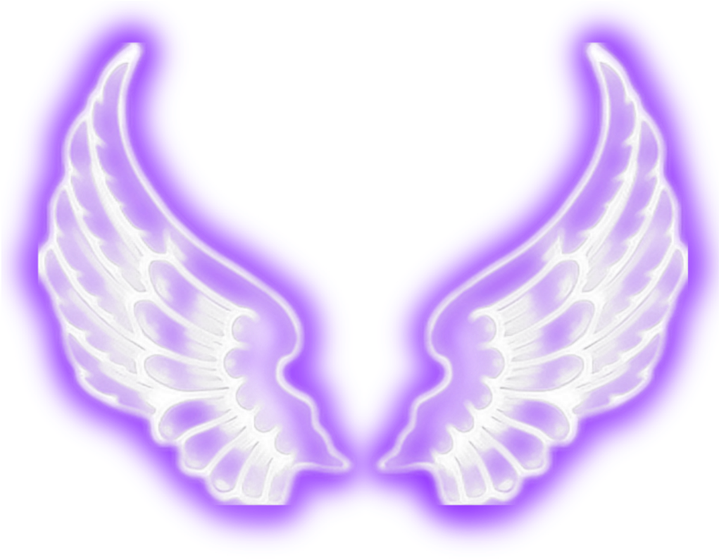 Purple Angel Wings Graphic