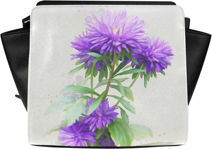 Transparent Garden Flowers Png - Purple Aster Painting, Png Download PNG with transparent background