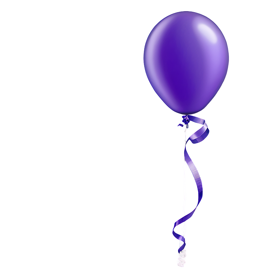 Purple Balloon PNG bxf24 PNG with transparent background