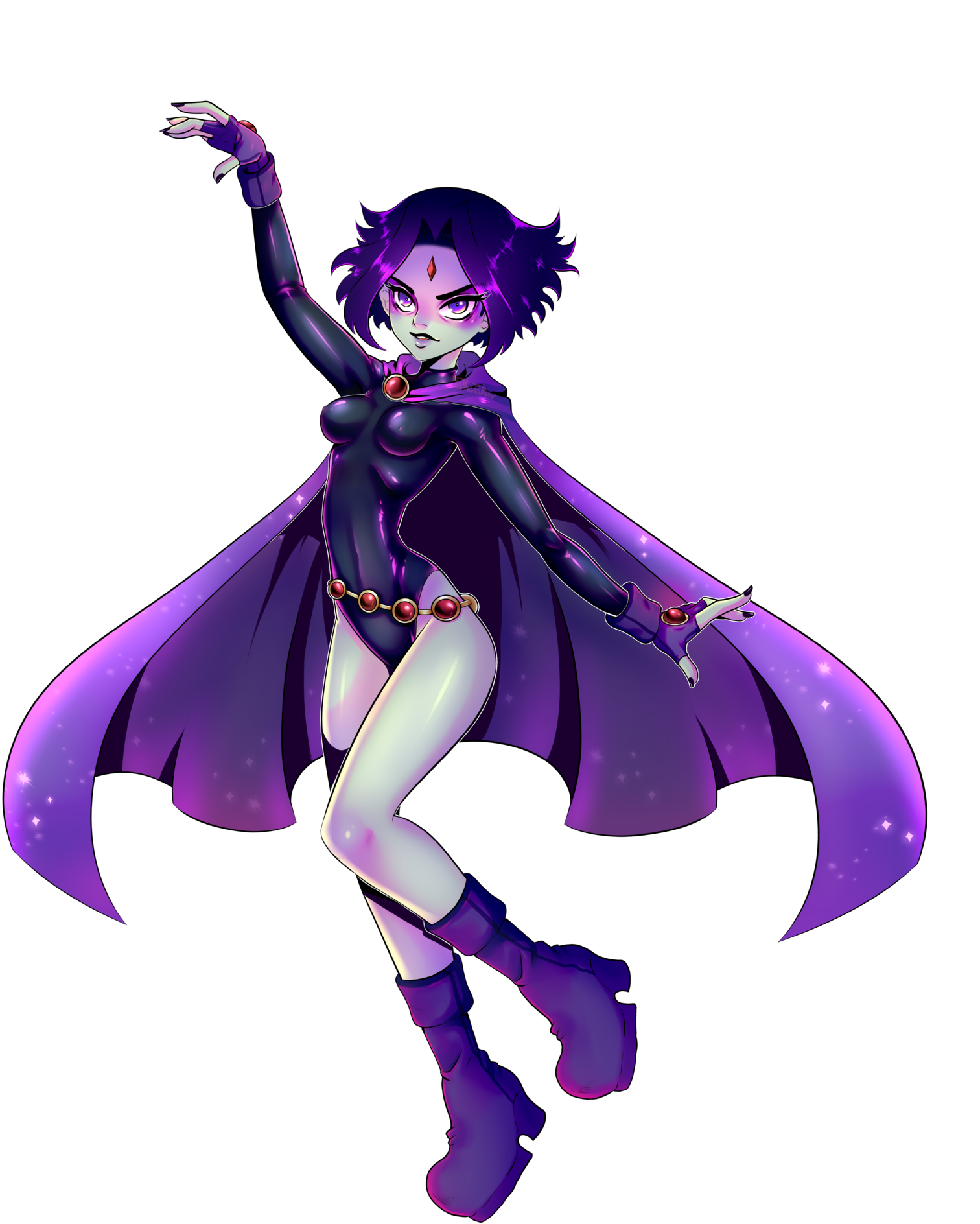 Banner Download Beast Boy Deathstroke Teen Titans Transprent - Raven The Teen Titan, HD Png Download PNG with transparent background