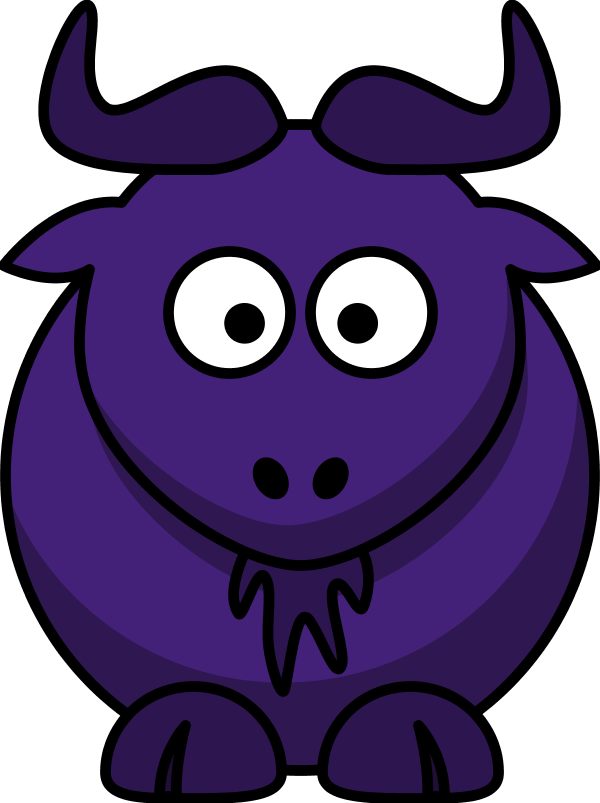 Purple Cartoon Monster PNG with transparent background