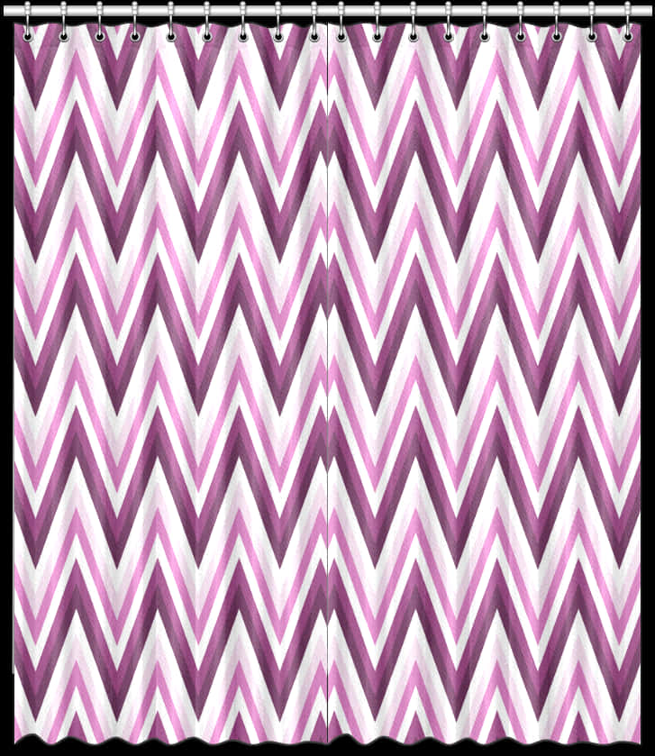 Purple Chevron Shower Curtain Pattern