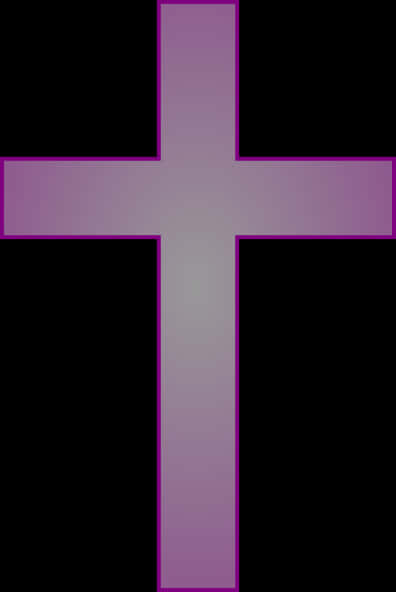 Purple Cross Symbol Graphic