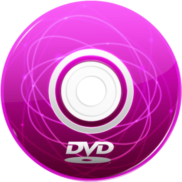 Purple D V D Disc Graphic