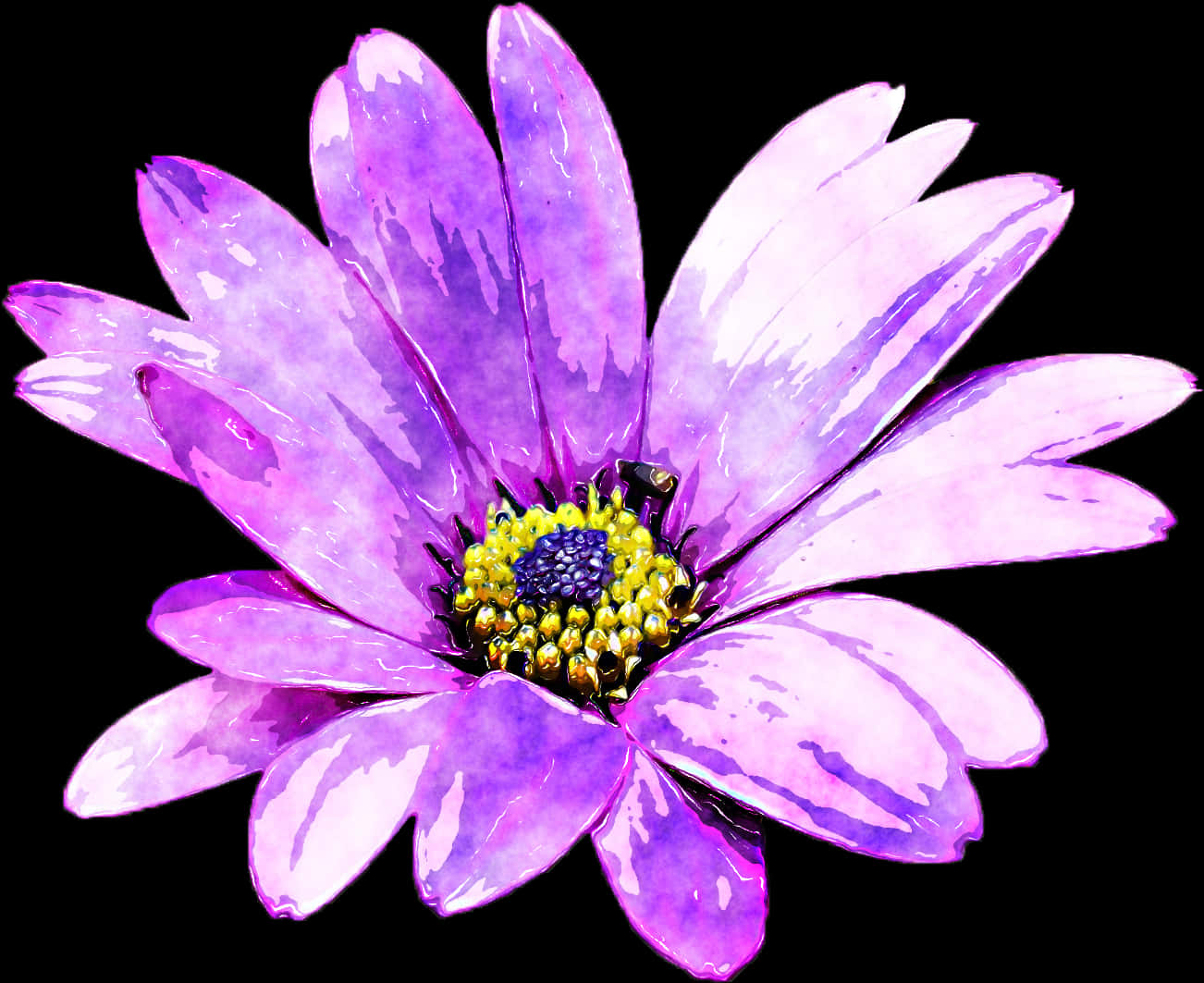 Purple Daisy Artistic Floral Display.jpg