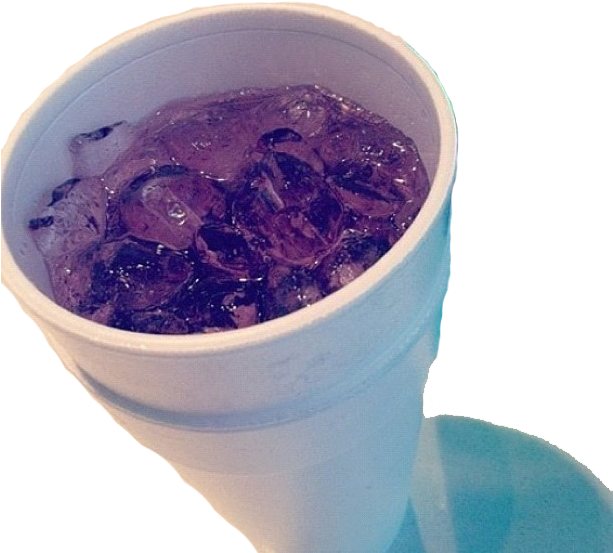 Purple Drinkin Styrofoam Cup