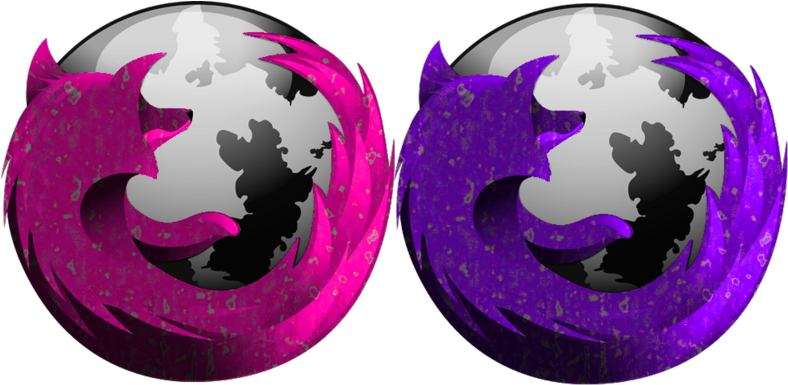 Purple Firefox Logo Duo