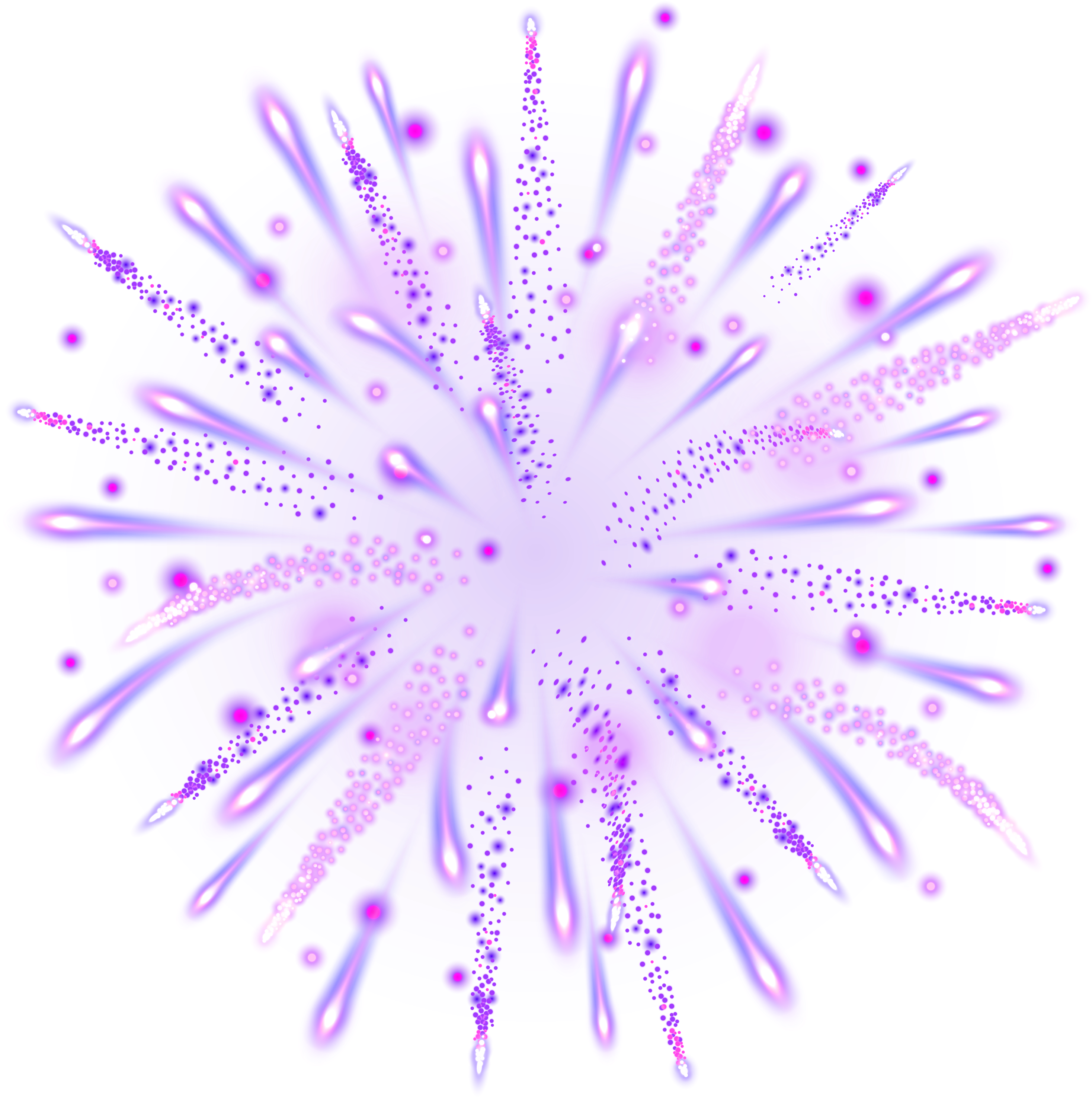 Purple Firework Explosion Clipart