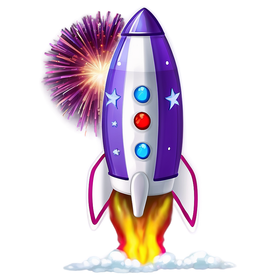 Purple Firework Rocket Png 06212024