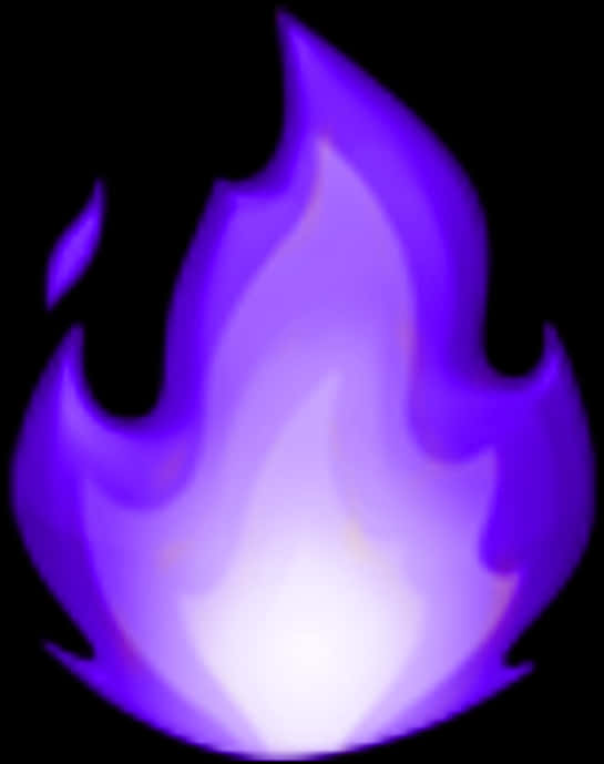 Purple Flame Graphic PNG with transparent background