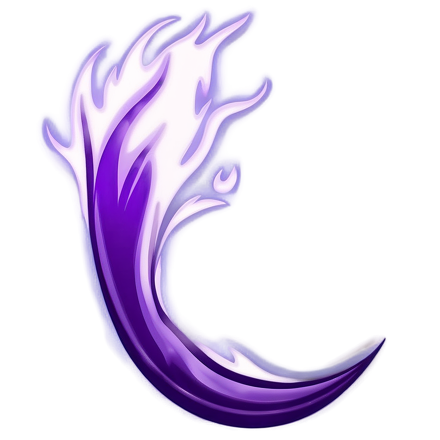 Purple Flame Illustration Png 06272024