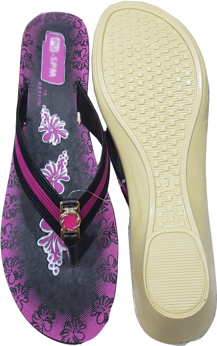 Purple Floral Women Sandaland Sole