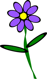 Purple Flower Graphic