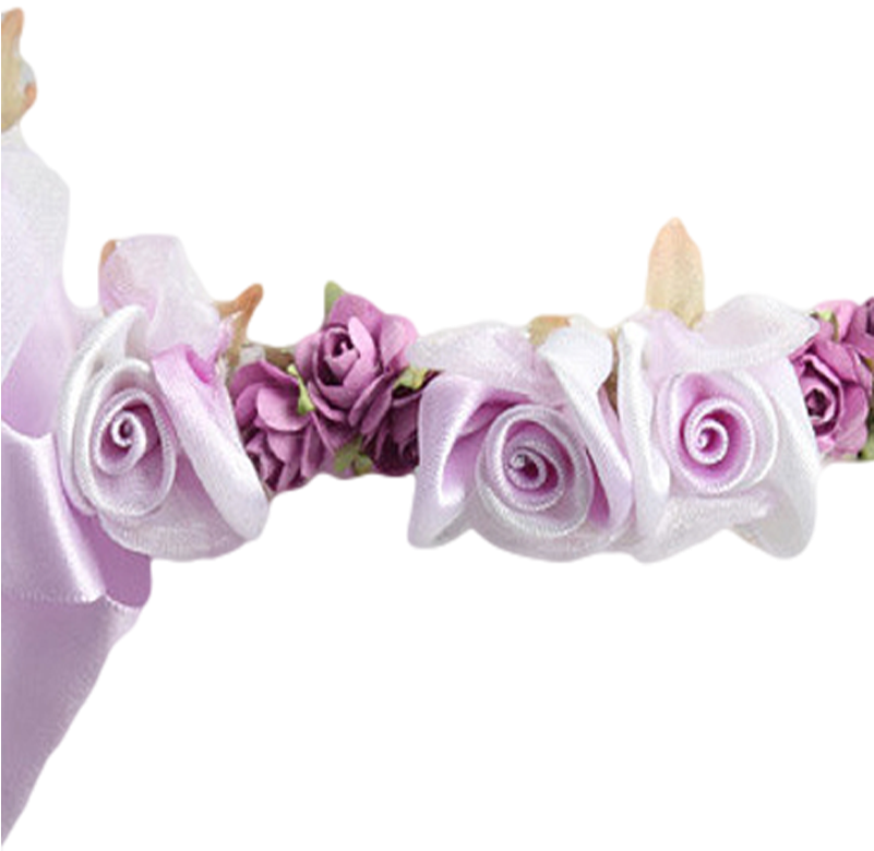 Purple Flower Headband Design