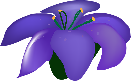 Purple Flower Illustration