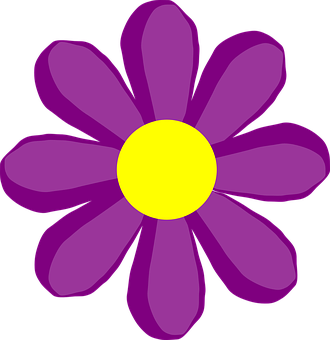 Purple Flower Illustration