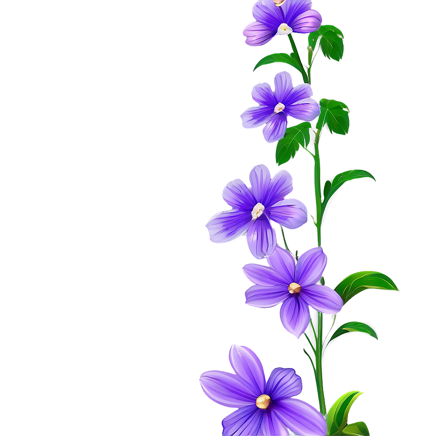 Purple Flower PNG qlh63 PNG with transparent background