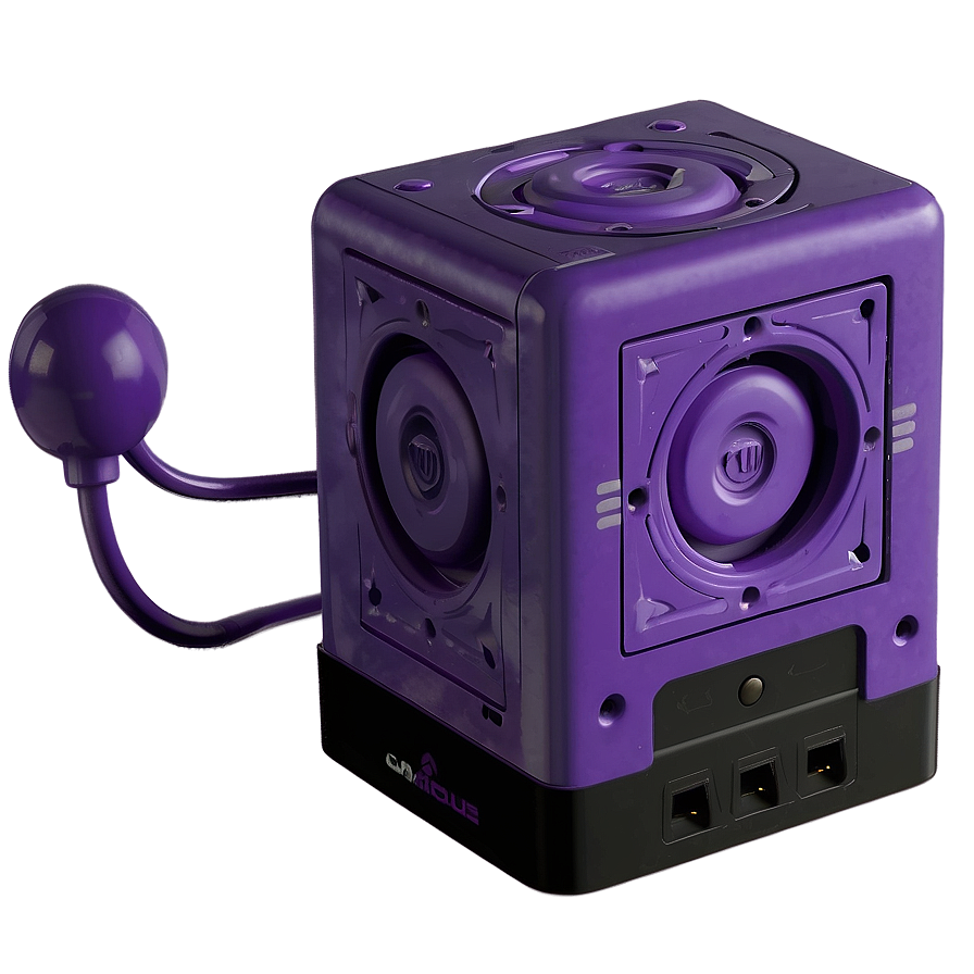 Purple Gamecube Console Png 06242024