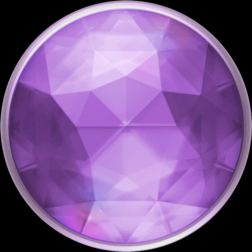 Purple Gemstone Graphic PNG with transparent background
