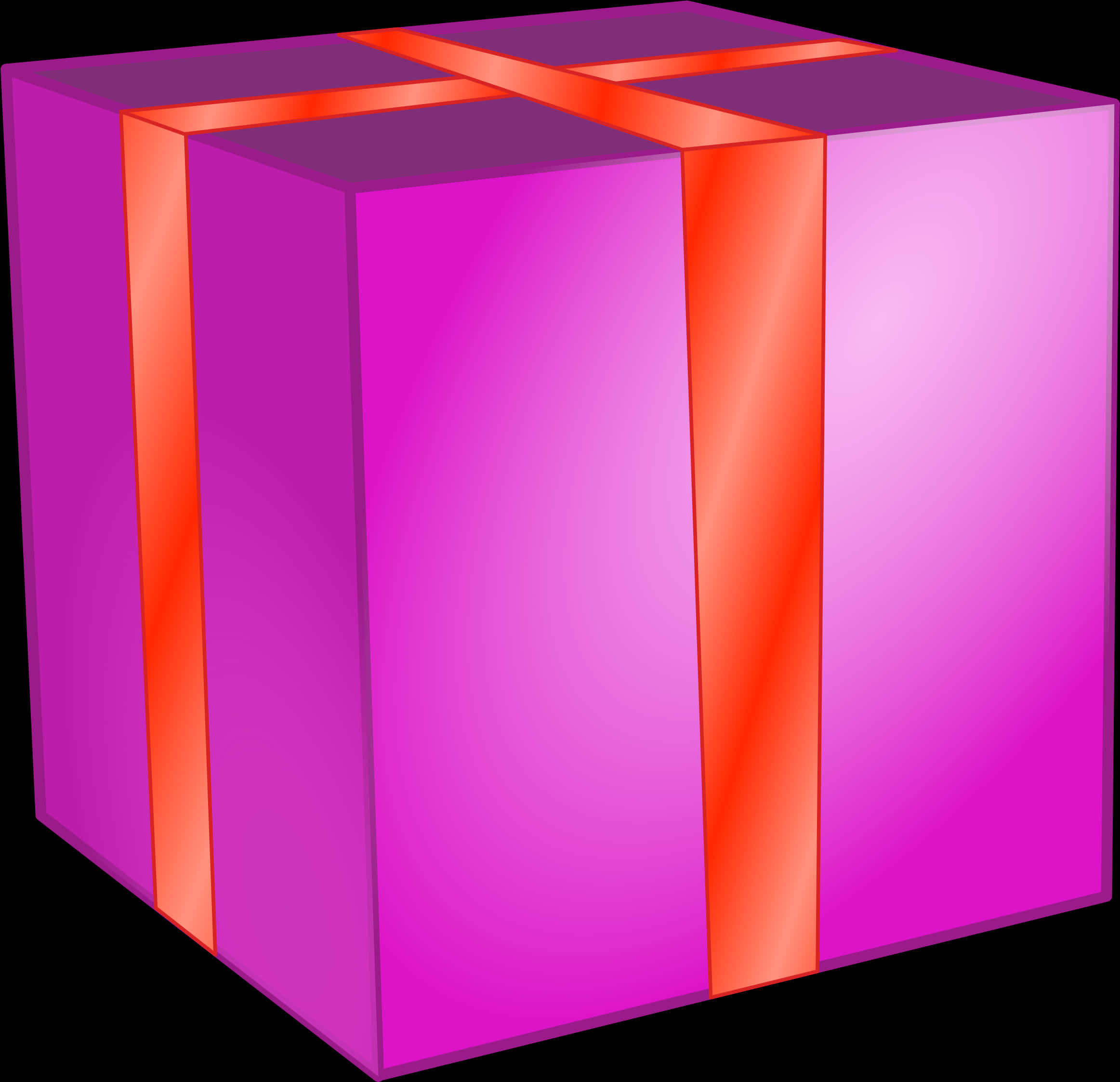 Gift Clipart Rectangle - Christmas Present Without Bow, HD Png Download PNG with transparent background