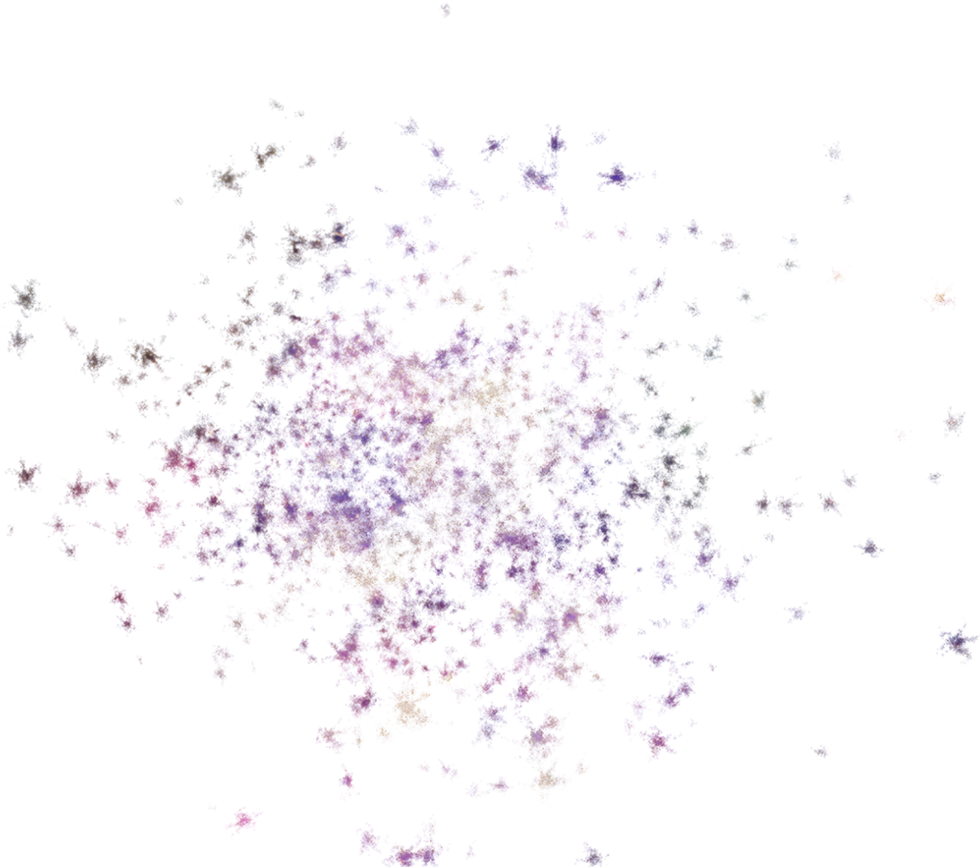 Purple Glitter Explosion Overlay