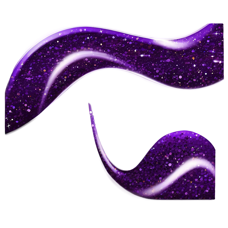 Purple Glitter Waves Png Mgo95