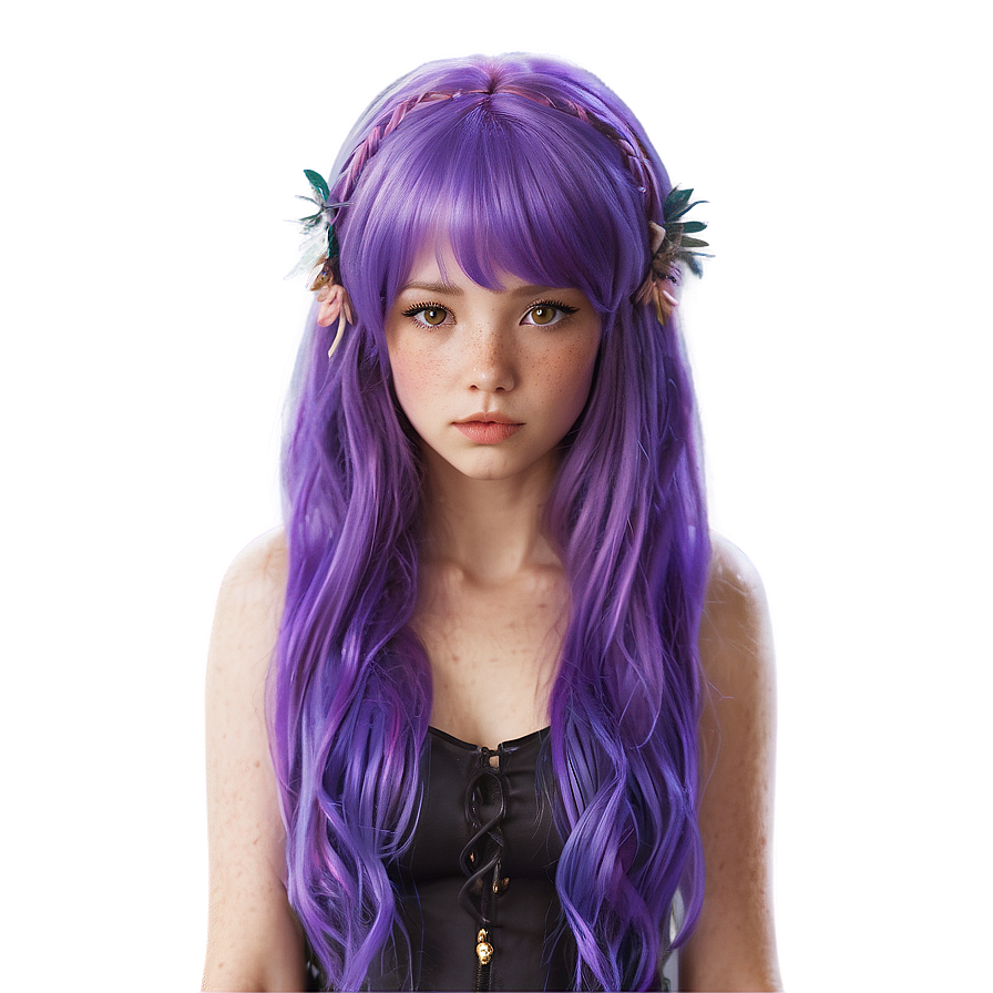 Purple Hair Fairy Tale Character Png 06272024