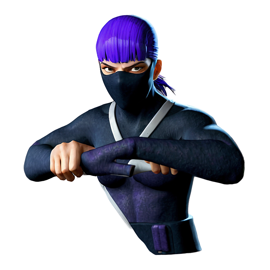 Purple Hair Ninja Assassin Png Lja74