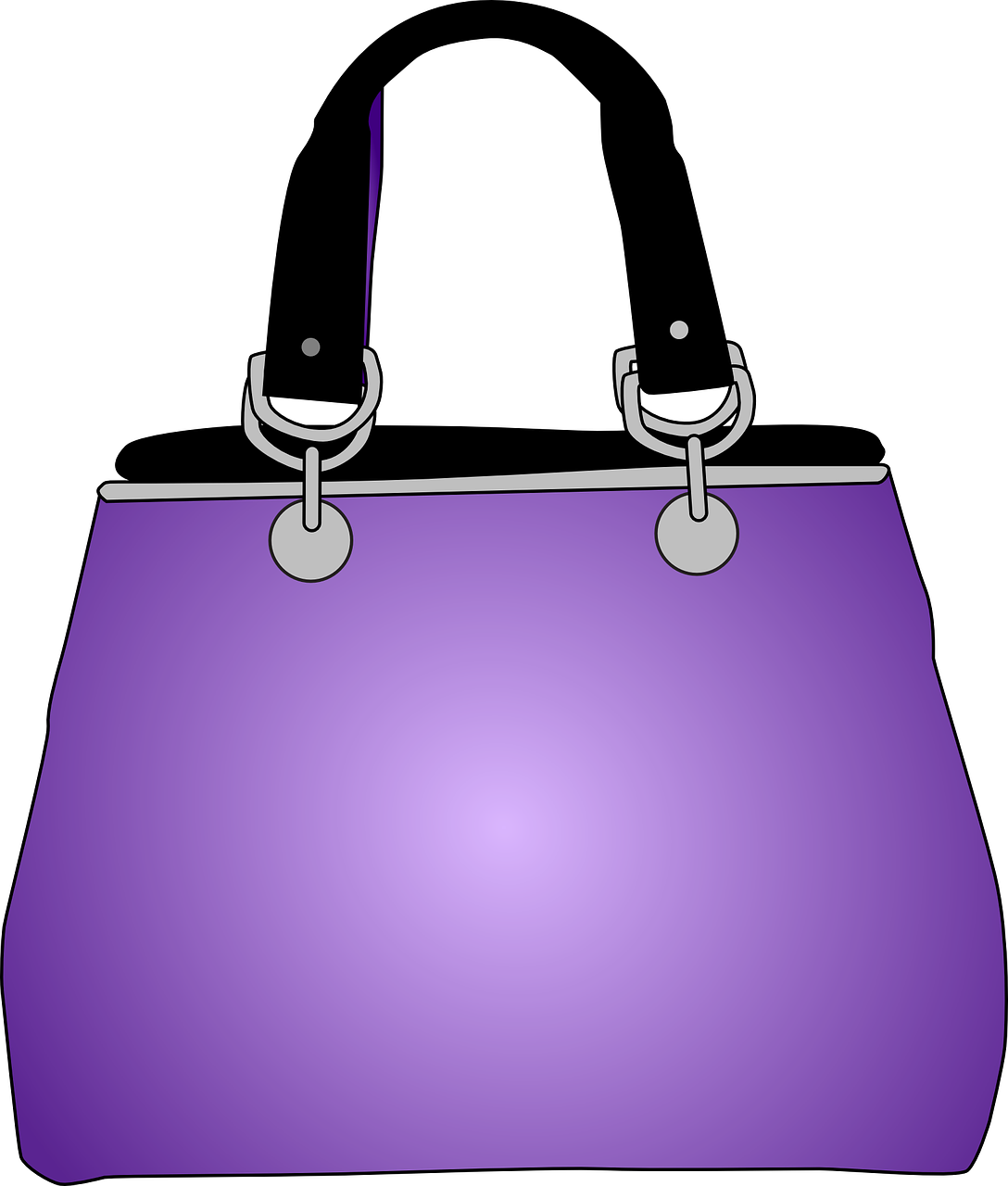 Purple Handbag Illustration