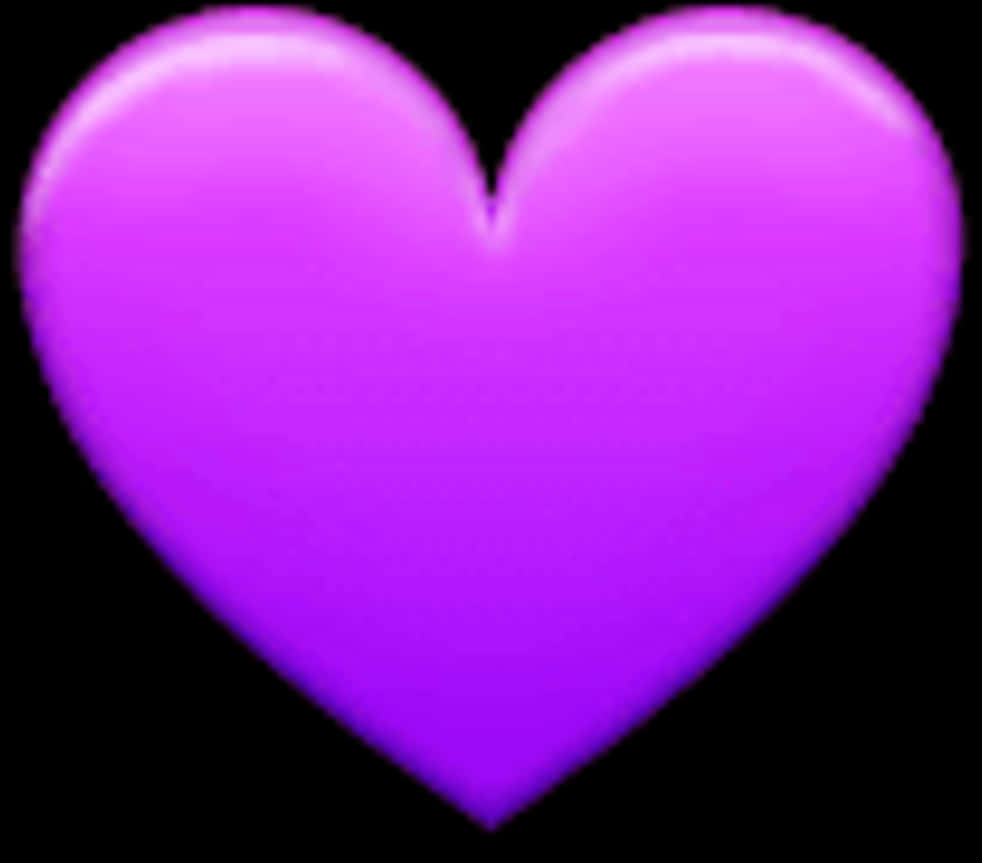 Purple Heart Emoji Glow