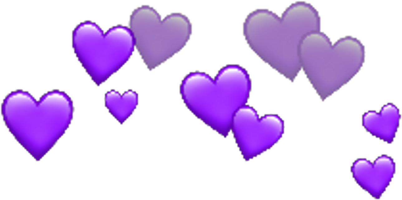 Purple Heart Emojis Pattern