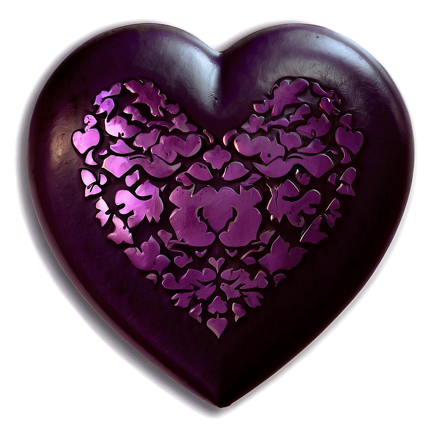 Purple Hearts Png 12