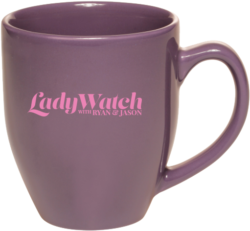 Purple Lady Watch Branded Coffee Mug