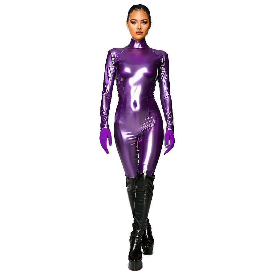 Purple Latex Dress Png 06292024